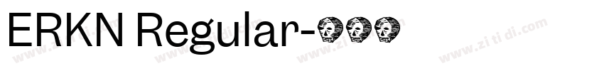 ERKN Regular字体转换